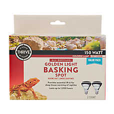 Thrive? Golden Light Basking Spots 2-pack - Basking Heat Bulb - 50-150W, 2 ct