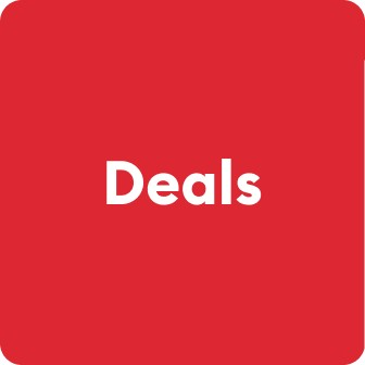 Deals callout on a red background