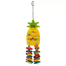 All Living Things® Pineapple Chew Bird Toy - Chew Toy for Large Pet Birds