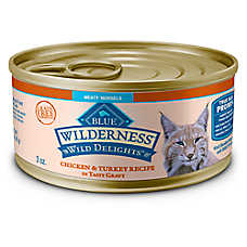 Blue Buffalo Wilderness Adult Wet Cat Food - Grain Free, Meaty Morsels, 3 Oz.