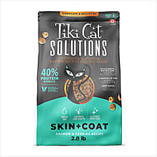 Tiki Cat? Solutions&trade; Adult Cat Food - Skin + Coat, Salmon & Herring Recipe