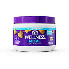 Wellness? Dog Hip & Joint Supplement with Glucosamine, Chicken Flavor Soft Chews, 45 Count