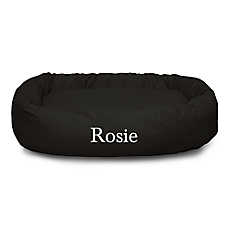 Majestic Pet Personalized Bagel Dog Bed