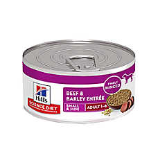 Hill's Science Diet Small & Mini Adult Dog Wet Food - Beef & Barley Entree, 5.8 oz
