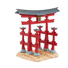 Top Fin? Asian Red Pagoda Aquarium Ornament - Fish Tank Decor