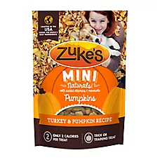 Zuke's Mini Naturals With Added Vitamins & Minerals Dog Treats - Turkey & Pumpkin Flavor 5 OZ