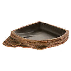 Thrive Brown Reptile Bowl - Reptile Food & Water Bowl