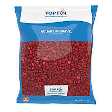 Top Fin? Premium Aquarium Gravel - Raspberry Red - Fish Tank Substrate - 5 lb