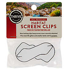 Thrive and Smaller Habitat Screen Clips - Terrarium Screen Clips - 30 Gal
