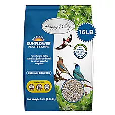 Happy Wings Sunflower Hearts & Chips Wild Bird Food No-Shell Seed