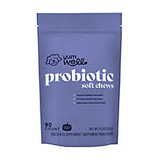 YumWell? Dog Probiotic Soft Chews, Supports Digestion & Absorption, Pumpkin Flavor, 90ct