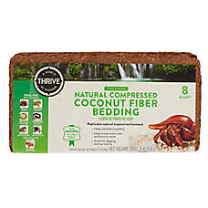 Thrive Natural Compressed Coconut Fiber Hermit Crab Bedding - 8 qt