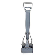 Top Paw? Jaws Poop Scooper, Pinch Handle Easy to Scoop, Gray