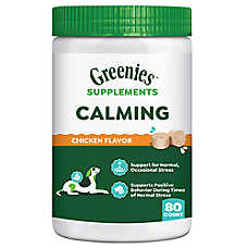 Greenies Dog Calming Soft Chews, Stress & Anxiety Support, Chicken Flavor, 40 & 80 CT