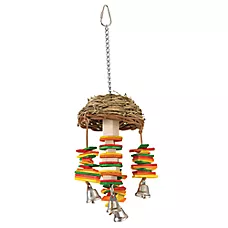 All Living Things® Hanging Basket Bird Toy - Chew Toy for Small Pet Birds