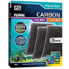 FLUVAL Active Carbon Insert 3-Pack - Aquarium Filter Media for Fish Tanks