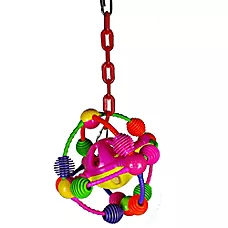 A&E Cage Company Space Ball Bird Toy - Interactive Bird Toy for Pet Birds