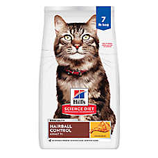 Hill's? Science Diet? Hairball Control Adult Senior 7+ Dry Cat Food - Chicken
