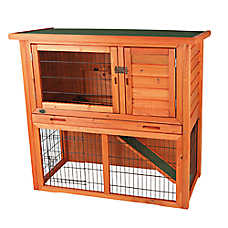 TRIXIE Sloped Roof Rabbit Hutch - Outdoor Small Pet Cage