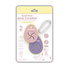 Sweet Paws Bag Charm Duo Holders for Used Dog Waste Bags - Blush Pink & Lavender