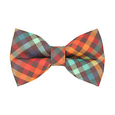 Made By Cleo? Campfire Fall Plaid Cat Bow Tie
