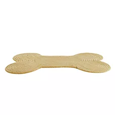Top Paw庐 Rope Fabric Bone Pet Feeding Placemat