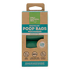 Only Natural Pet? Recycled Poop Bags with Handles - Extra Thick - Green