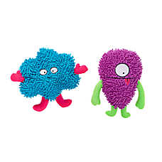 Thrills & Chills&trade; Halloween Plush Monster Blue Purple  Dog Toy 2-Pack