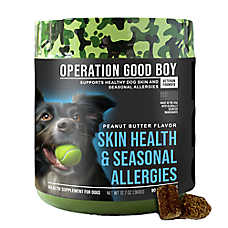 Operation Good Boy Dog Skin Health & Seasonal Allergies Support Soft Chews - Peanut Butter, 90 ct