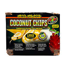 Zoo Med Eco Earth Coconut Chips - Coconut Fiber Substrate - 3 ct