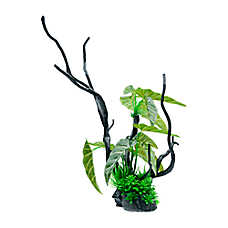 Penn-Plax Green Driftwood Aquarium Plant Aquarium Plant Decor
