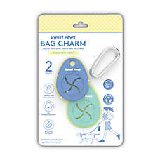 Sweet Paws Bag Charm Duo Holders for Used Dog Waste Bags - Azure & Sea Glass