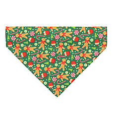 Made By Cleo? Christmas Treats Green Cat Bandana