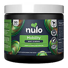 Nulo Functional Dog Hip & Joint Mobility Supplement with MSM and Omega-3, Soft Chews, 90 Count