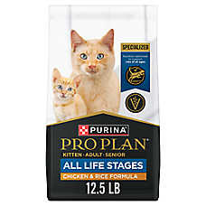 Purina Pro Plan All Life Stages Dry Cat Food - Chicken & Rice