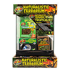 Zoo Med Tropical Reptile Terrarium Kit - Tropical Reptile Starter Kit - 12x12x18