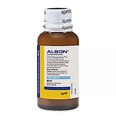 Albon (Sulfadimethoxine) Oral Suspension 5% for Dogs & Cats - 2 oz (60 mL) Bottle