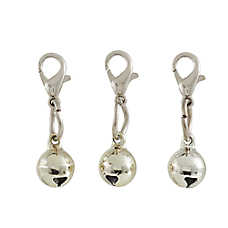 Whisker City? Cat Collar Bells, Cat Collar Accessories, Silver Cat Bells, Set of 3