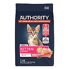 Authority? Everyday Health Indoor Kitten Cat Dry Food - Salmon & Rice, With-Grain
