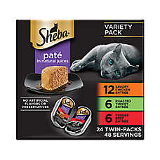 Sheba? Perfect Portions Adult Wet Cat Food - Pate, Variety Pack, 24 CT, 63.4 OZ