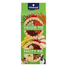Vitakraft? Fruity & Veggie Pie Treat - Foraging - Rabbits, Guinea Pigs, and Hamsters - 2 Count