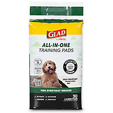 Glad? For Pets Large Training Pads For Everyday Messes, Built-In Activated Carbon For Odor Control
