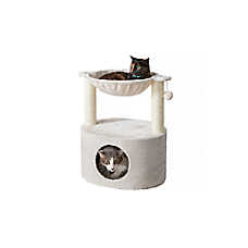 Two By Two The Holly 23-in Plush Cat Tree & Condo, Cream