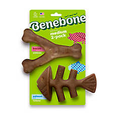 Benebone? Wishbone Fishbone Durable Dog Chew Toy - 2 Pack
