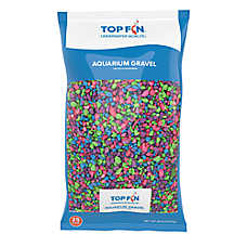 Top Fin? Premium Aquarium Gravel - Mardi Gras Mix - Fish Tank Substrate - 2-25 lb