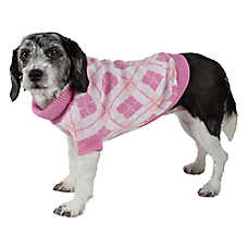 Pet Life Argyle Ribbed Sweater