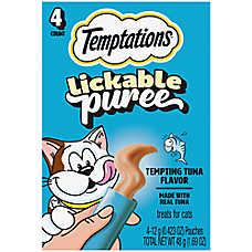 Temptations&trade; Creamy Pur��e Lickable Adult Cat Treats - Puree, Tuna