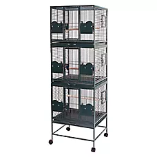 A&E Cage Company Triplestack Pet Bird Cage for Large Birds