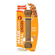 Nylabone Meat Bone Dog Toy, Chicken