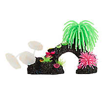 Top Fin? Coral Silicone Swim-Thru - Fish Tank Decor, Hideout